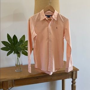 Ralph Lauren Sport Oxford Orange Size 10 Slim Fit
